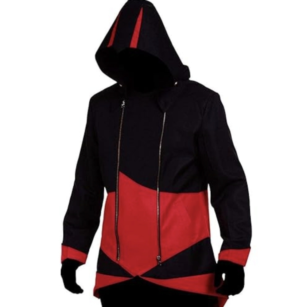Assasin CREED Black and Red Zip-Up Jacket